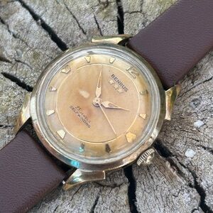 Vintage Benrus 3 Star Tropical Dial 25 Jewels Automatic Men’s Wrist Watch
